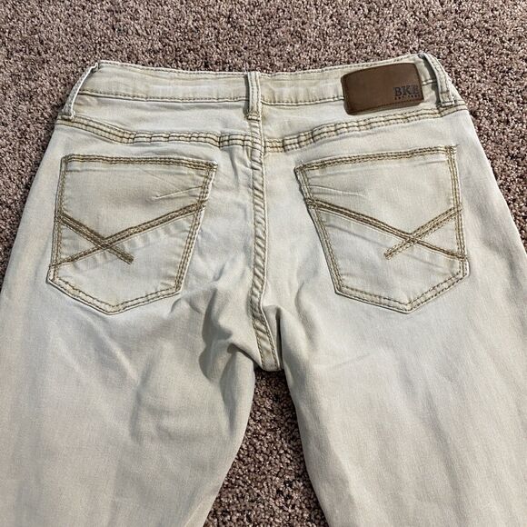 BKE Jake Jeans Mens 32/32 Tan Khaki Slim Straight Cotton Stretch Preppy School - Picture 3 of 10